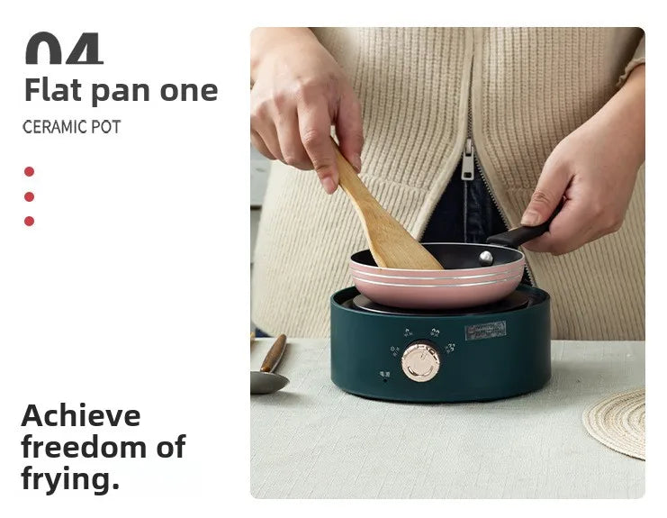 Electric Mini Coffee Heater Milk Tea Mocha Heating Stove Hot Plate Multifunctional Cooking Pot Oven Small Furnace Cooker