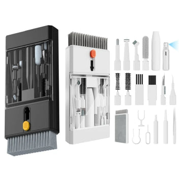 Electronics Cleaning Kit - The Ultimate Gadget for iPhone, AirPods, Android, Keyboards, Soft Brushes, Screen Wipes, Keycap Tool