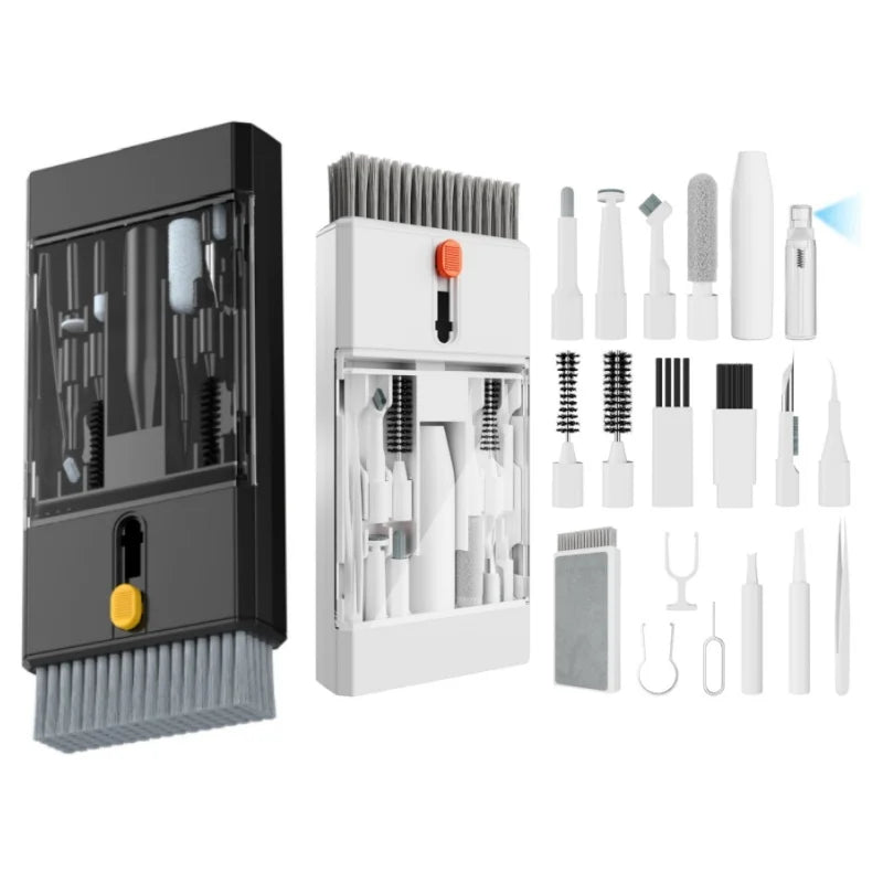 Electronics Cleaning Kit - The Ultimate Gadget for iPhone, AirPods, Android, Keyboards, Soft Brushes, Screen Wipes, Keycap Tool