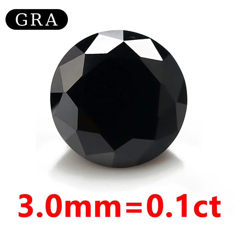 DJMAX Factory Direct Sales Moissanite Loose Stone D Color Moissanita Gemstone Lab Grown Diamond Certified Black Moissanite Stone