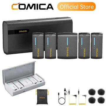 7RYMS iRay DW40 Four-channel Lavalier Wireless Microphone 4 Audio Tracks Individual Output Noise Cancellation Lapel Microphone