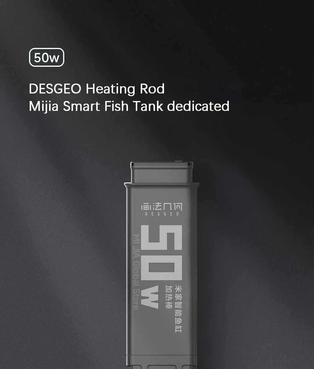 DESGEO 50W Smart Aquarium Heater - APP Control, Intelligent Constant Temperature  Precise Thermostat for Fish Tanks