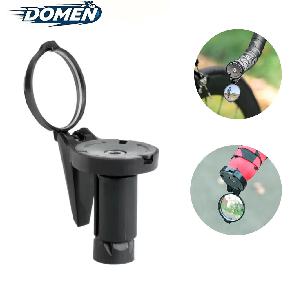 DOMEN Bicycle RearView HD Convex 360° Rotate Mirrors Handlebar End Mirror  MTB Road Bike Handlebar Mirrors Bike Accessories