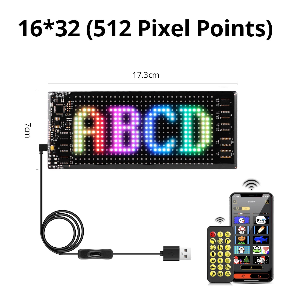 NEW Style Smart Matrix Pixel LED Display Panel Flexible Advertising Sign Screen With Bluetooth APP Control Customize Animation