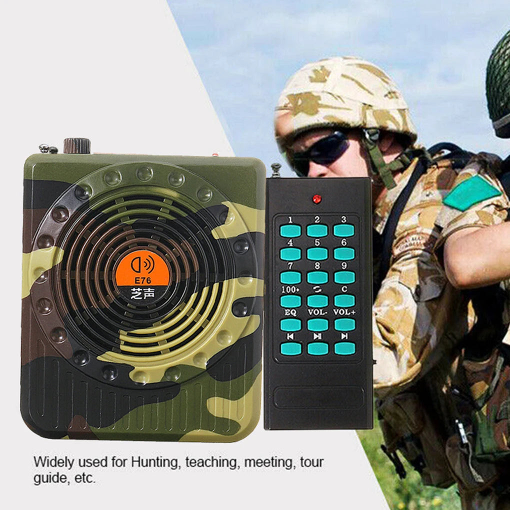 Rechargeable Remote Control Amplifier Professional Small Sound Amplifiers Bait Call Speaker Hunting Tool Sound Amplifier