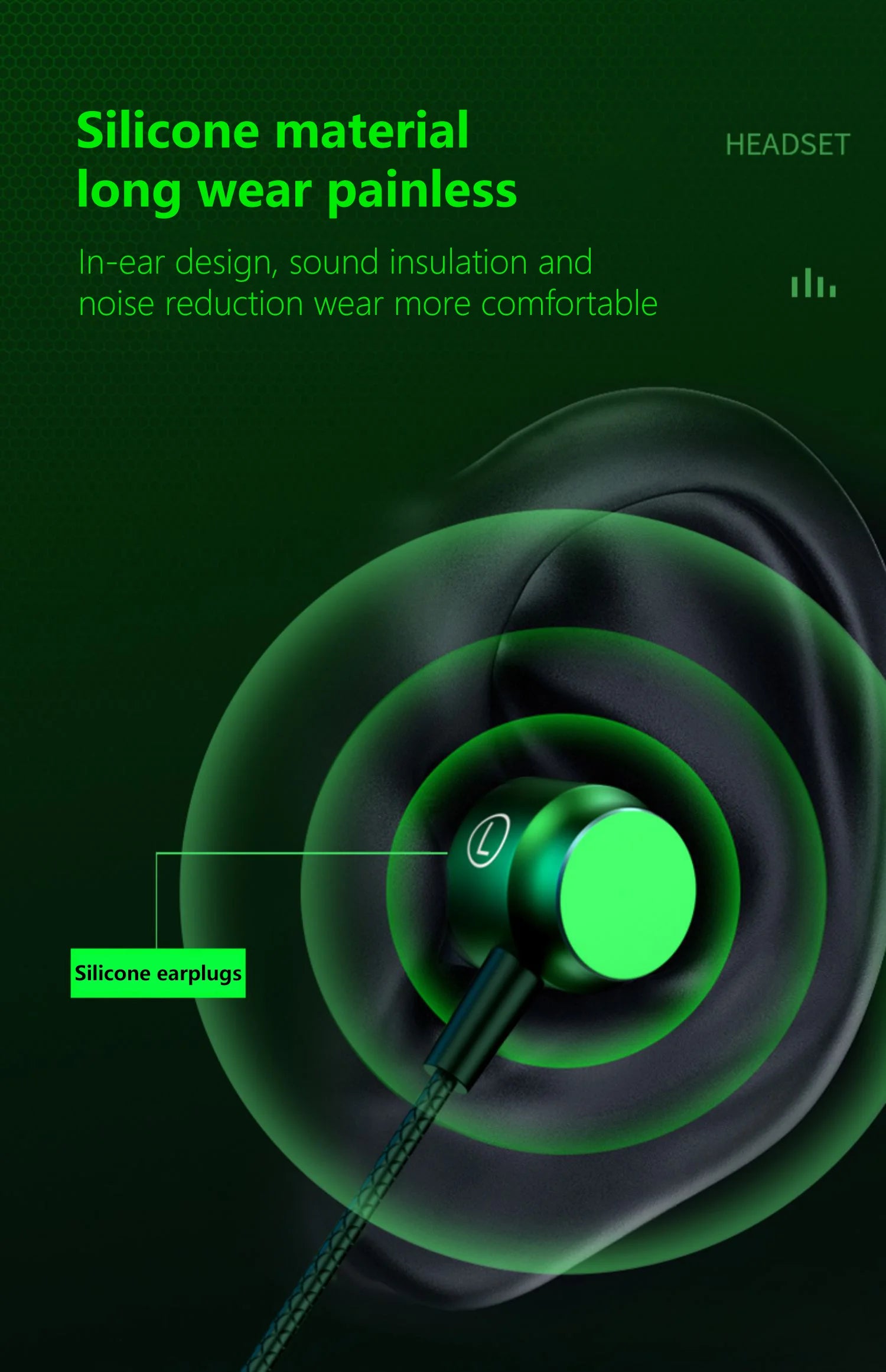 L Jack Magnetic Wired Gaming Headset 3.5mm Type-C Music Headset HiFi Mic Stereo Surround Sound For Phone Computer Mic Headset