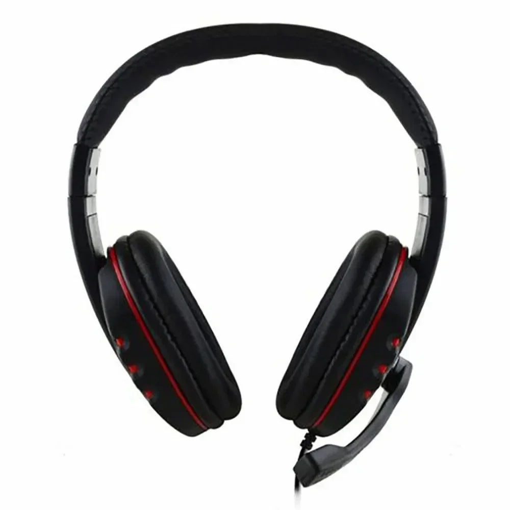 3.5mm Headphones Wired Gaming Headset Earphones For PS4 Play Station 4 Game PC Chat Headset  With Microphone