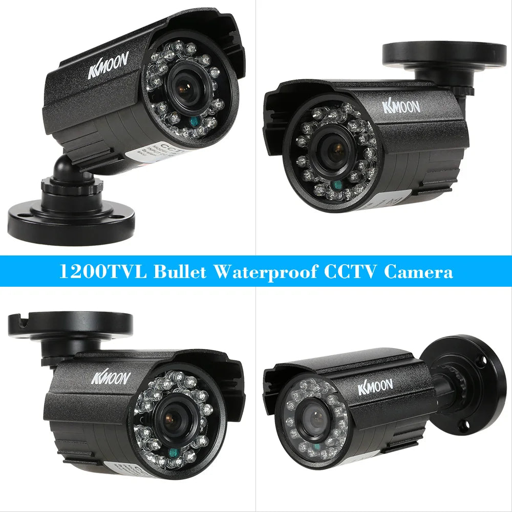 200TVL Analog Camera CCTV Bullet Camera 24 IR Lamps Night Vision 1/3’’ CMOS IR-CUT Waterproof For Home Security PAL System