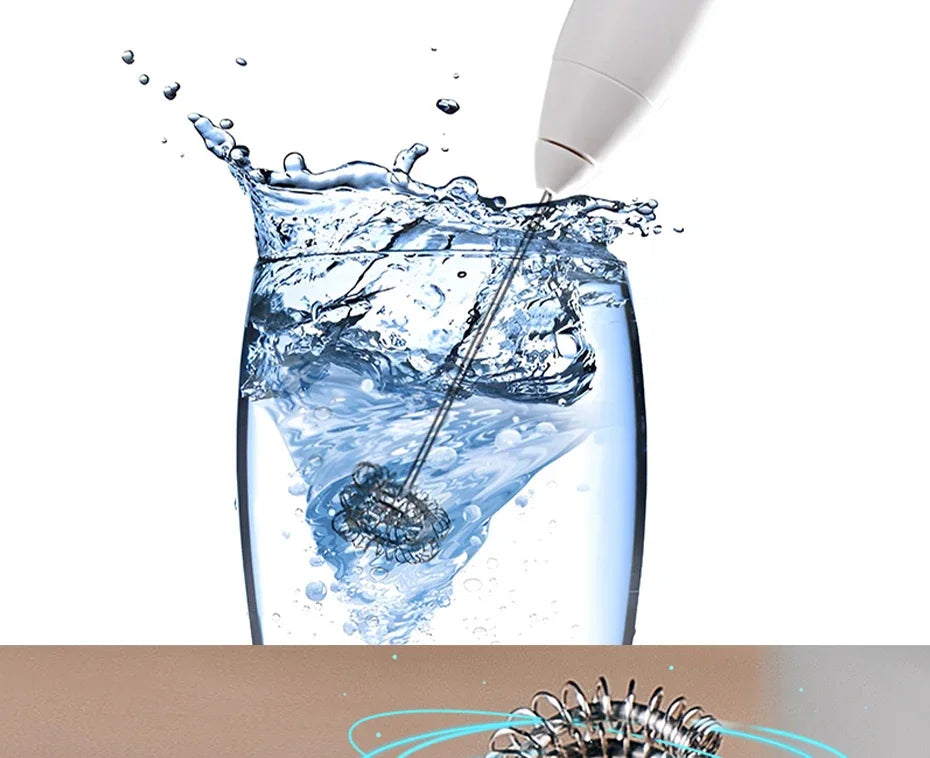 2-in-1 Kitchen Items USB Charging Electric Egg Beater Mini Blender Kitchens Accessories Mixer Household Gadgets Double Head Bar