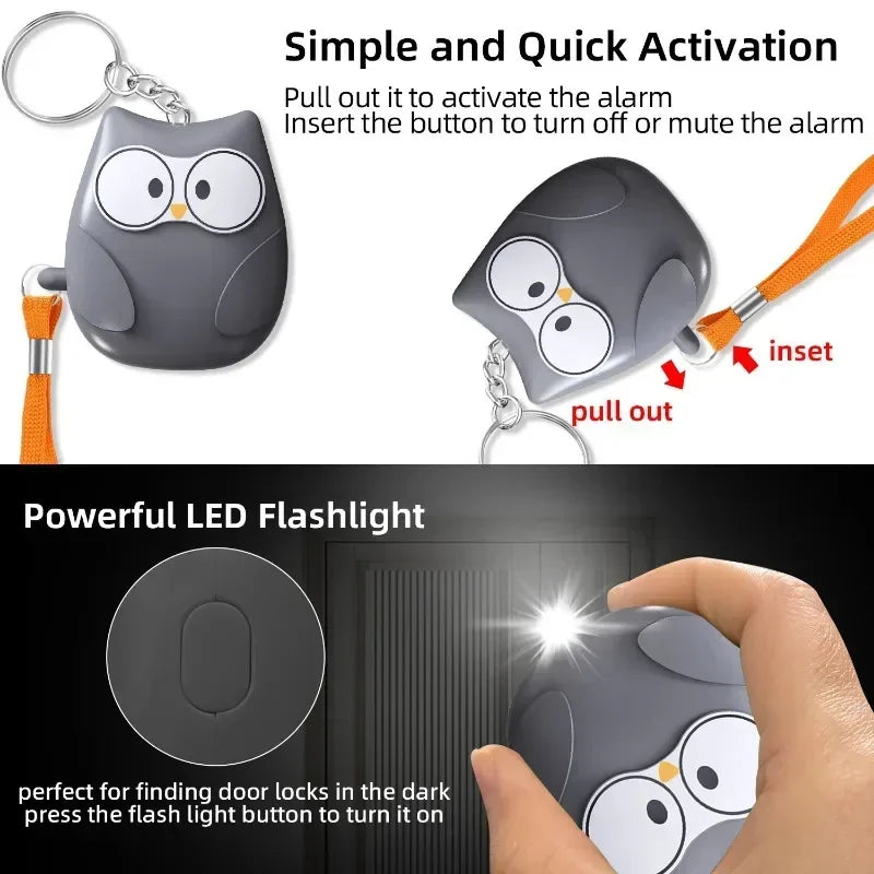 Personal Self Defense Alarm, Personal Keychain Alarm, 130db Self Defense Siren Safety Alarm For Women Girl