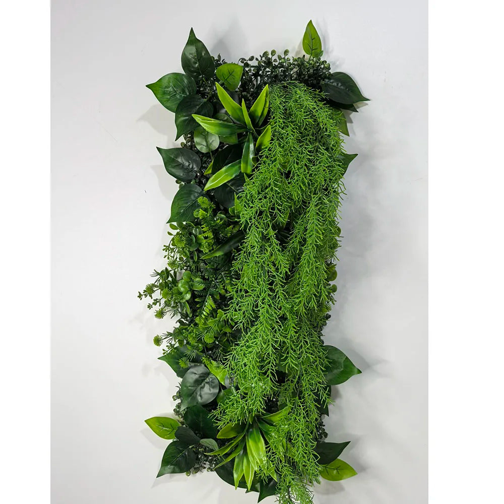 25*75CM Artificial Lawn  Plant Green Imitation Grass Plant Wall Panel Home Decoration Shingle Nail