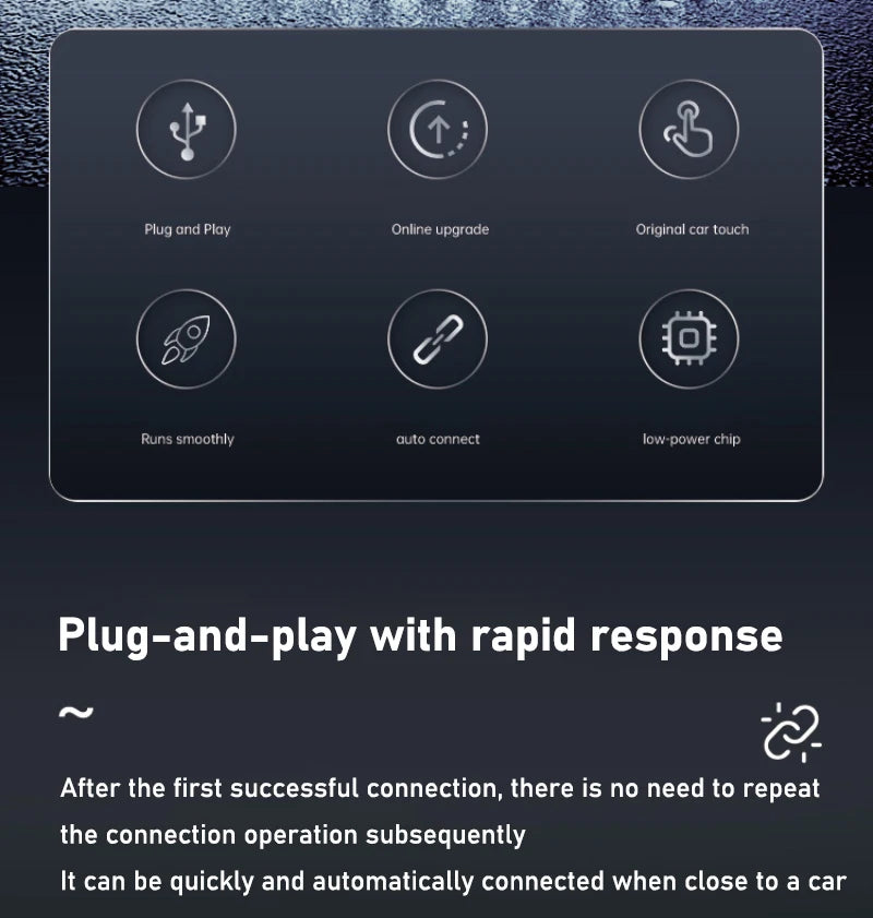 2- in-1  Wireless Android Auto Adapter Wireless CarPlay Dongle Car Intelligent Systems AI Smart Box For Car Wired CarPlay