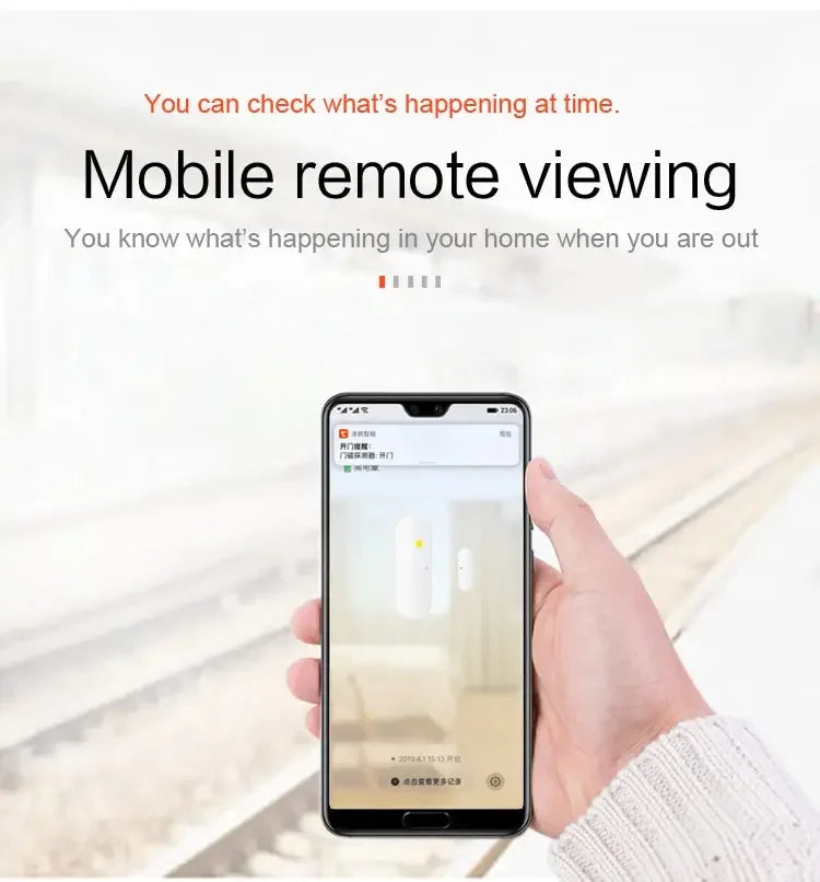 Tuya Smart WiFi Zigbee Door Sensor Smart Home Open Close Detector Smartlife App Control Notification Compatible