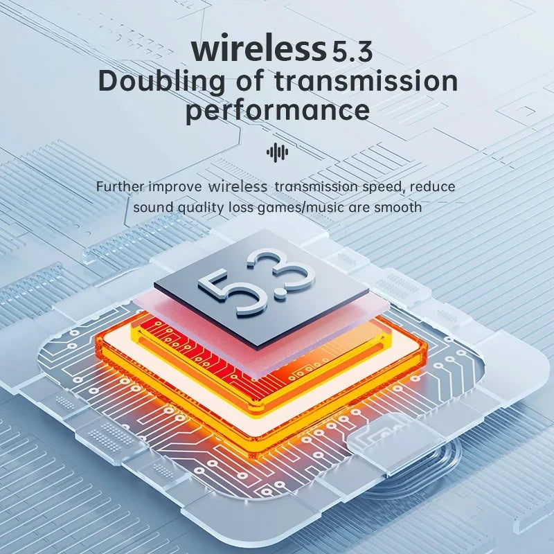 In-ear wireless headphones, wireless headphones, stereo noise reduction, Bluetooth 5.30 version, high definition music