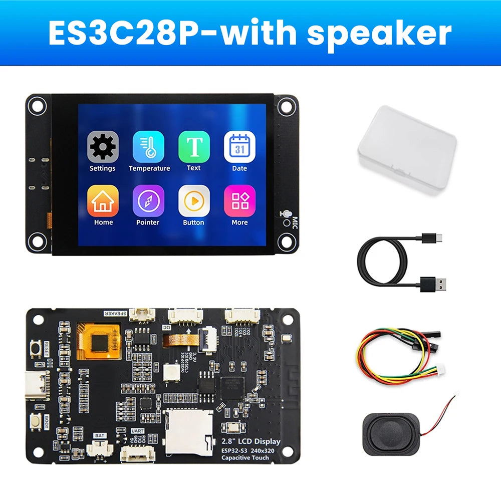 ESP32-S3 ESP32 S3 2.8-inch TFT Module Touch Screen Development Board With WiFi Bluetooth Smart AI Display 240x320 IPS Screen