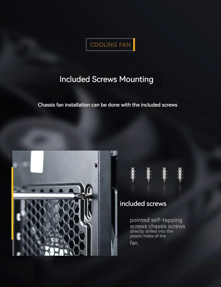ID-COOLING XF-120-K Simplicity Efficiency PC Gamer Computer Case Fan 12V 4Pin PWM Adjust Speed Serializable Cooling Ventilador