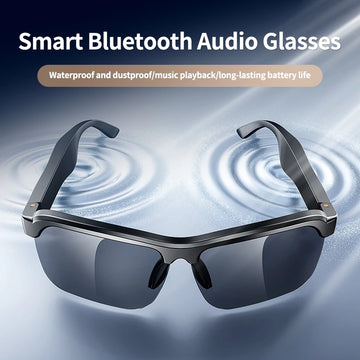 AI HD Smart Glasses Bluetooth Music Glasses Voice Assistant Calling Control Music UV Polarized Multifunctional Sunglasses