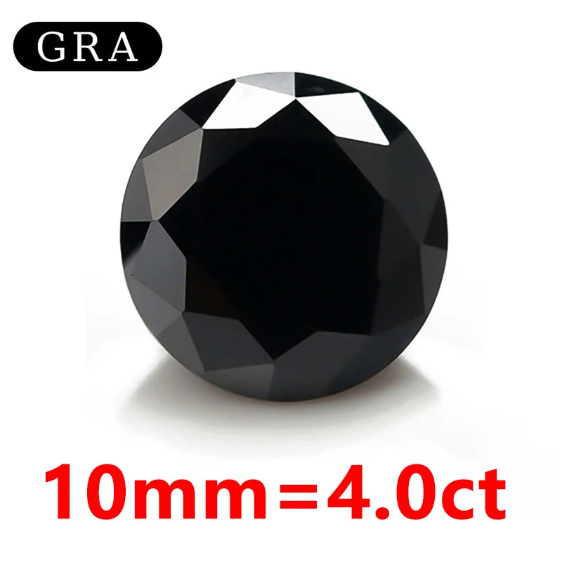 DJMAX Factory Direct Sales Moissanite Loose Stone D Color Moissanita Gemstone Lab Grown Diamond Certified Black Moissanite Stone
