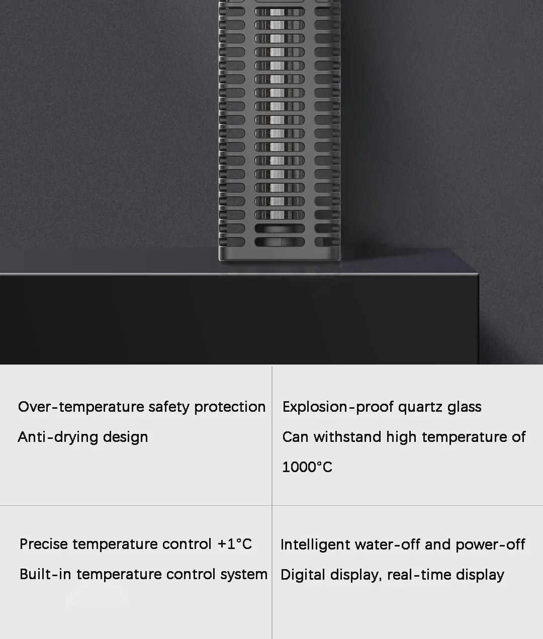 DESGEO 50W Smart Aquarium Heater - APP Control, Intelligent Constant Temperature  Precise Thermostat for Fish Tanks