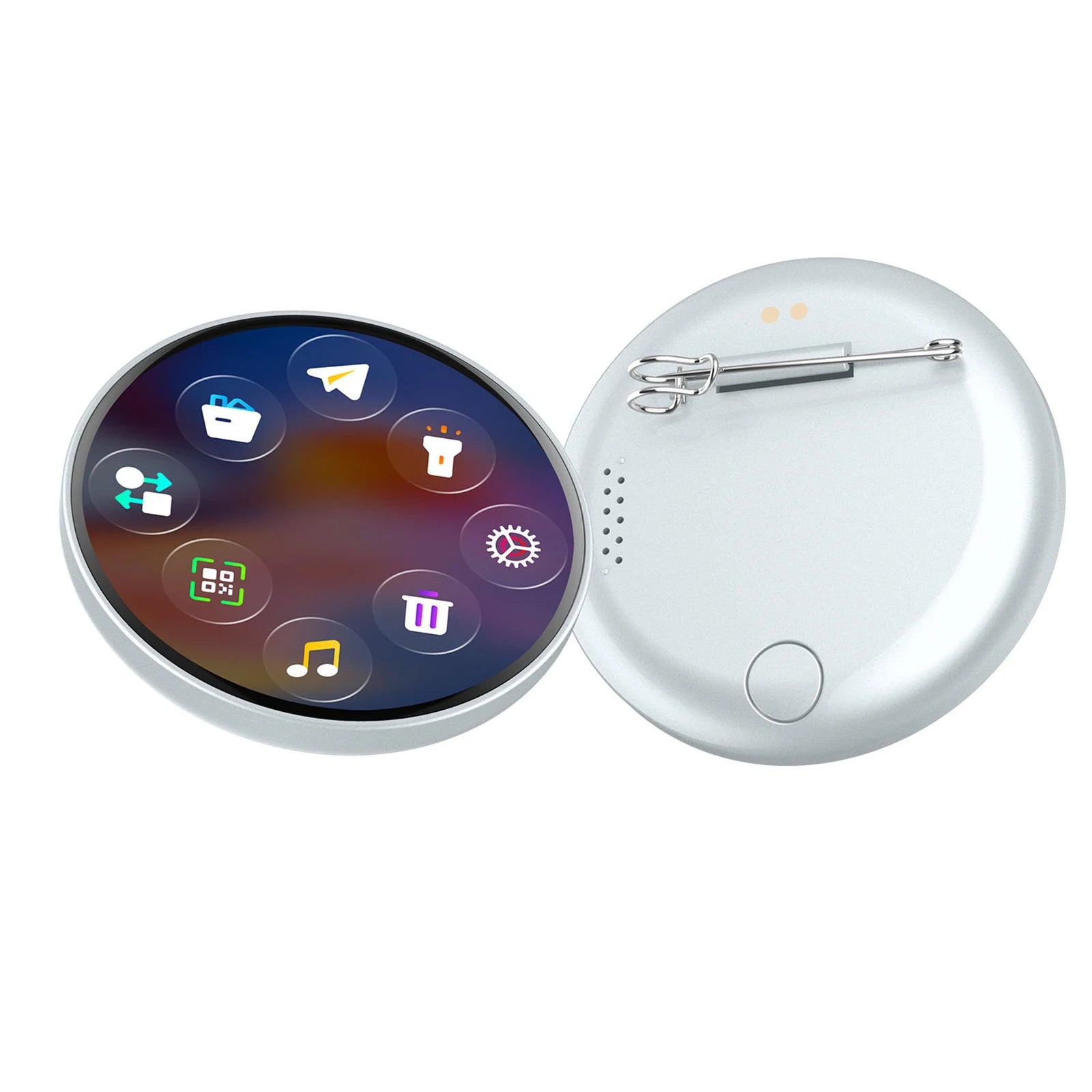 Smart Digital Badge Dynamic Electronic Display Outdoors Small Pendant Fashionable Electronic Badge Digital Show Sceen Home Decor