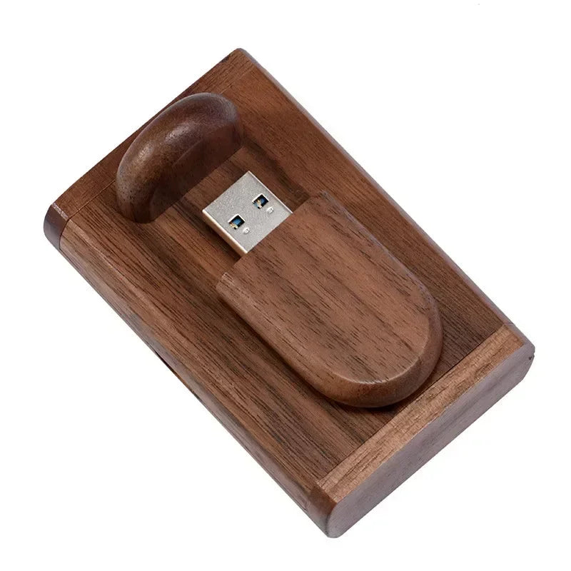 JASTER USB 2.0 Flash Drive 64GB Pen drive Wooden Box Free Personal LOGO Memory stick 64GB 32GB 16GB wedding Gift U disk Pendrive