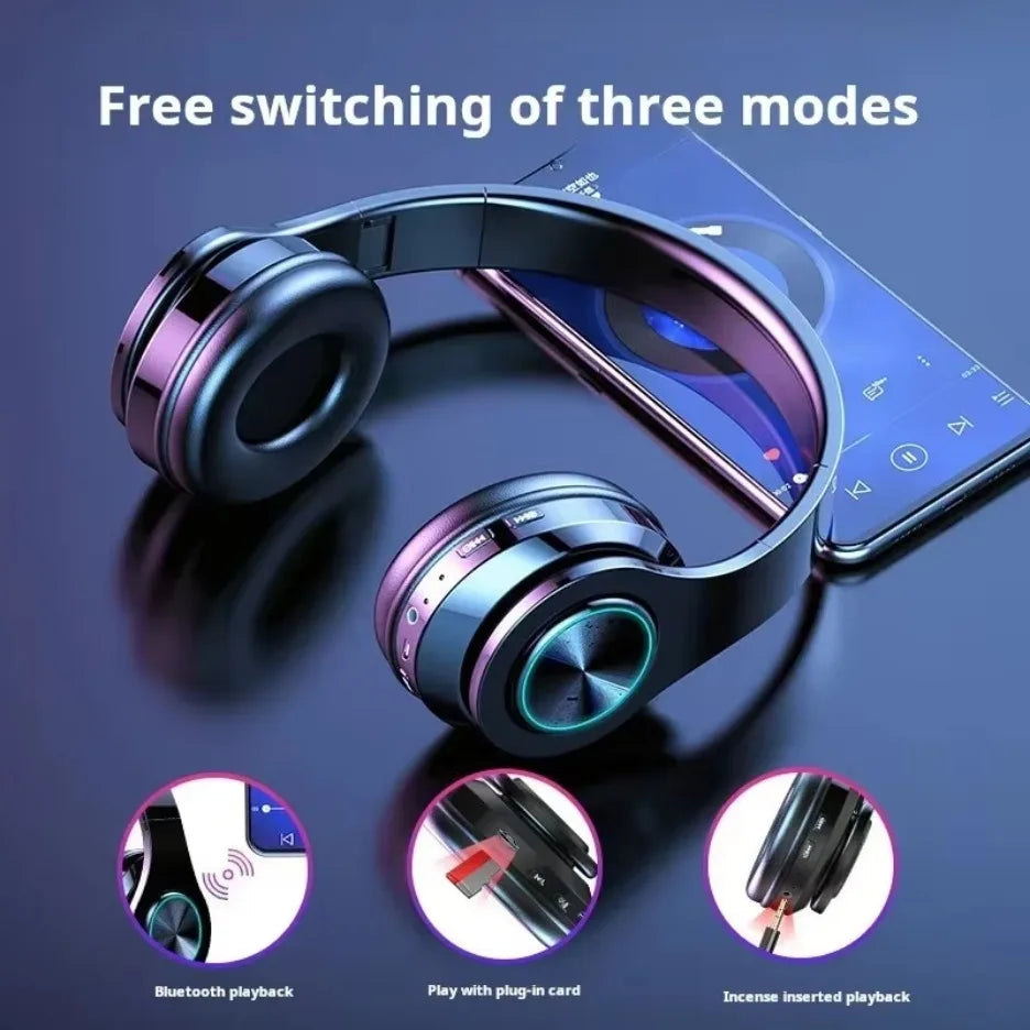 RGB Wireless Gaming Headset with Bluetooth 5.0