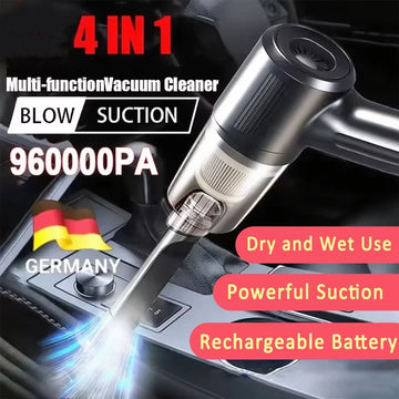 Wireless Car Vacuum Cleaner 960000Pa Multifunctional Portable Strong Power Suction Blowing Integrated Cleaning Appliance
