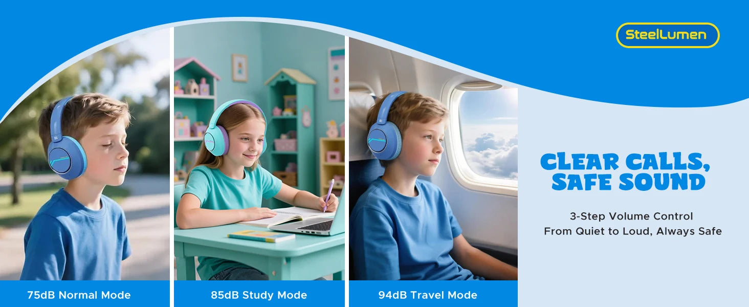 Wireless Bluetooth Kids Headphones