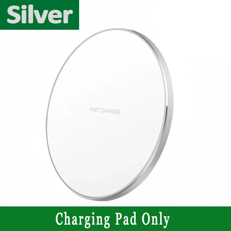 NEW 100W  Wireless Charger for iPhone 13 12 11 Xs Max X XR 8 Fast Charging Pad Ulefone Doogee Samsung Note 9 8 S10 Plus S20 21
