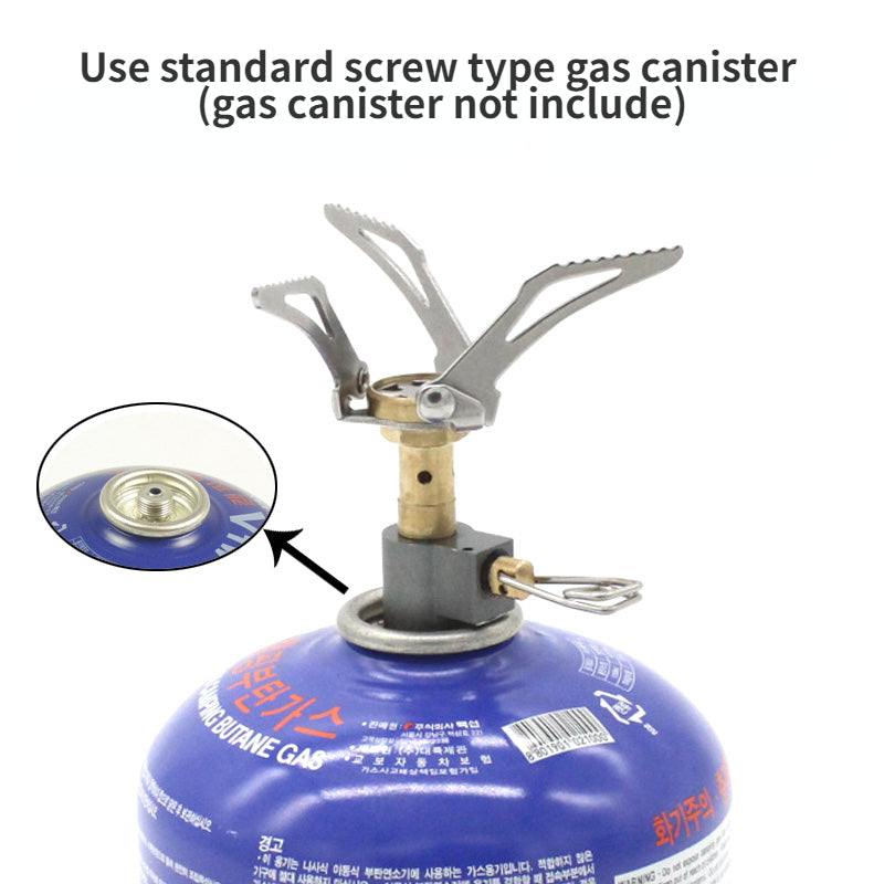 3000W Outdoor Camping Folding Super Mini Oven Pocket Picnic Cooking Gas Burner Cooker Furnace Stove