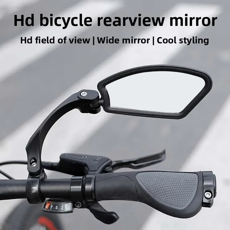 Stainless Steel HD Lens Bike Rear VIew Mirror 360° Rotatable MTB Rear Mirror Widen Big View Road Bicycle Mirror Bike Accessories