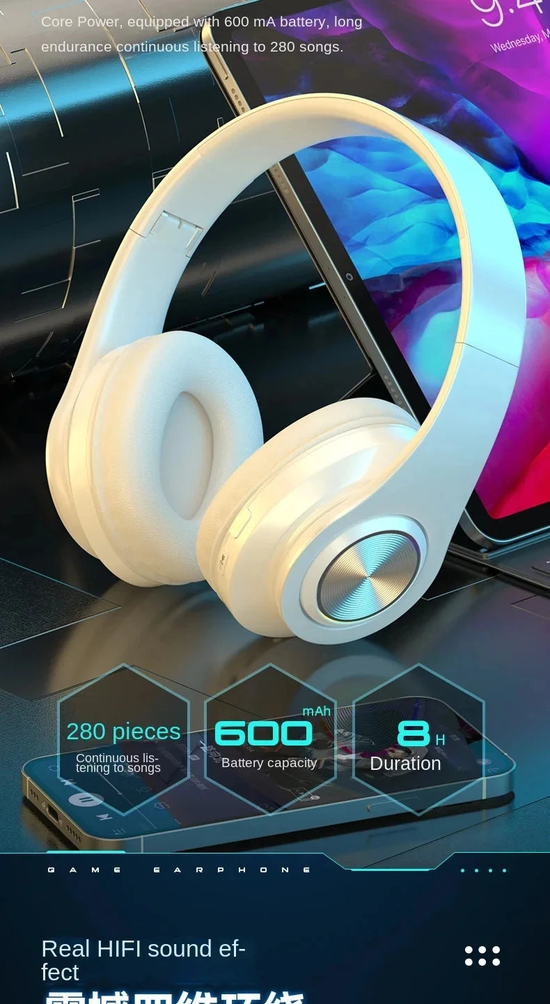2026NEW B39 Head-mounted Wireless Bluetooth Headphones With Mic Noise Cancelling Headsets Stereo Sport Gaming Earphones New