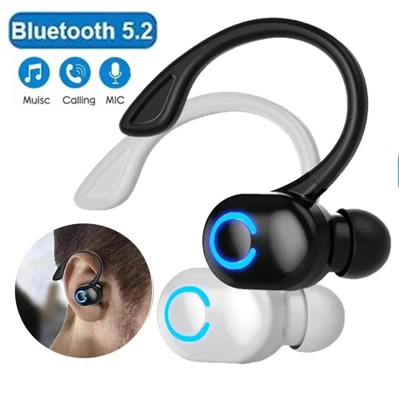 Wireless Bluetooth 5.2 Earphones Sports Running Headset Ear Hook Headphone HiFi Stereo Noise Reduction Music Headset For iPhone