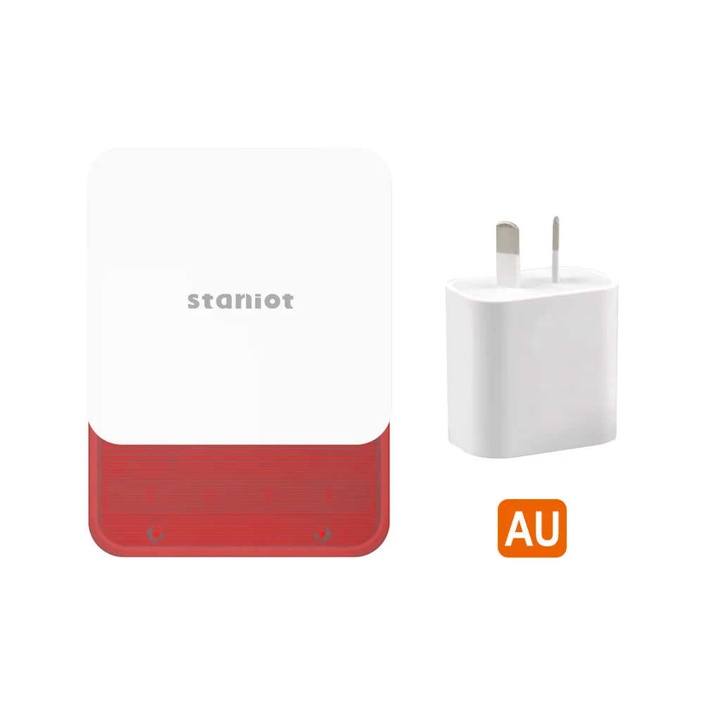 Staniot Indoor Siren Alarm 115dB High Decibel Wireless 433MHz Tuya Anti-Theft Smart Home Devices Waterproof House Alarm System