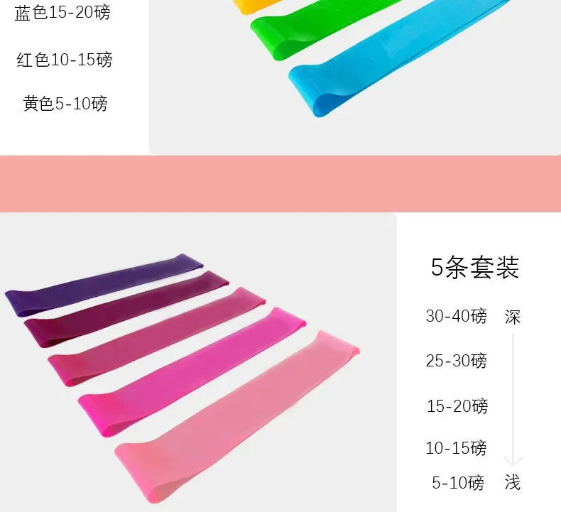 Yoga Resistance Band Women Gym Yoga Fitness Exercises Bandas Elasticas Para Fitness Lift The Hips Tension Band Extension