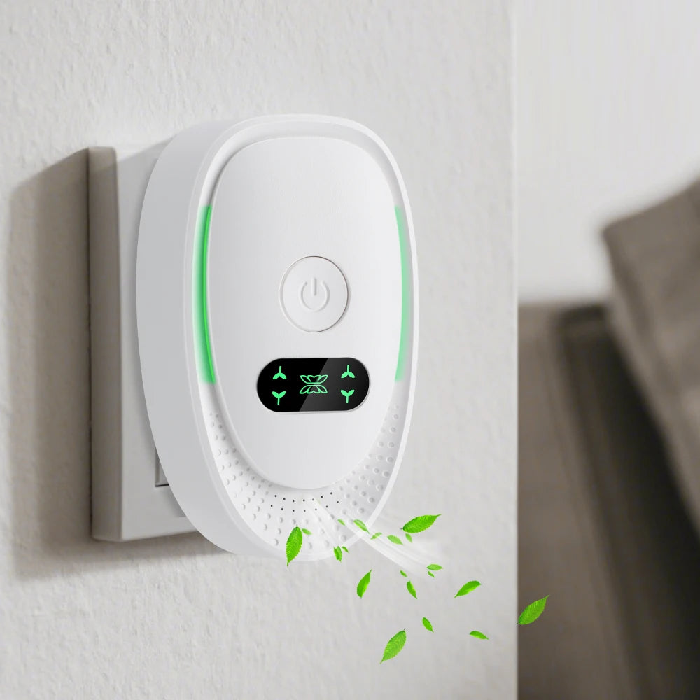Plug-In Air Purifier Negative Ion Generator Mini Air Ionizer Dust Smoke Odor Remove For Home Bathroom Pet Air Cleaner Freshener
