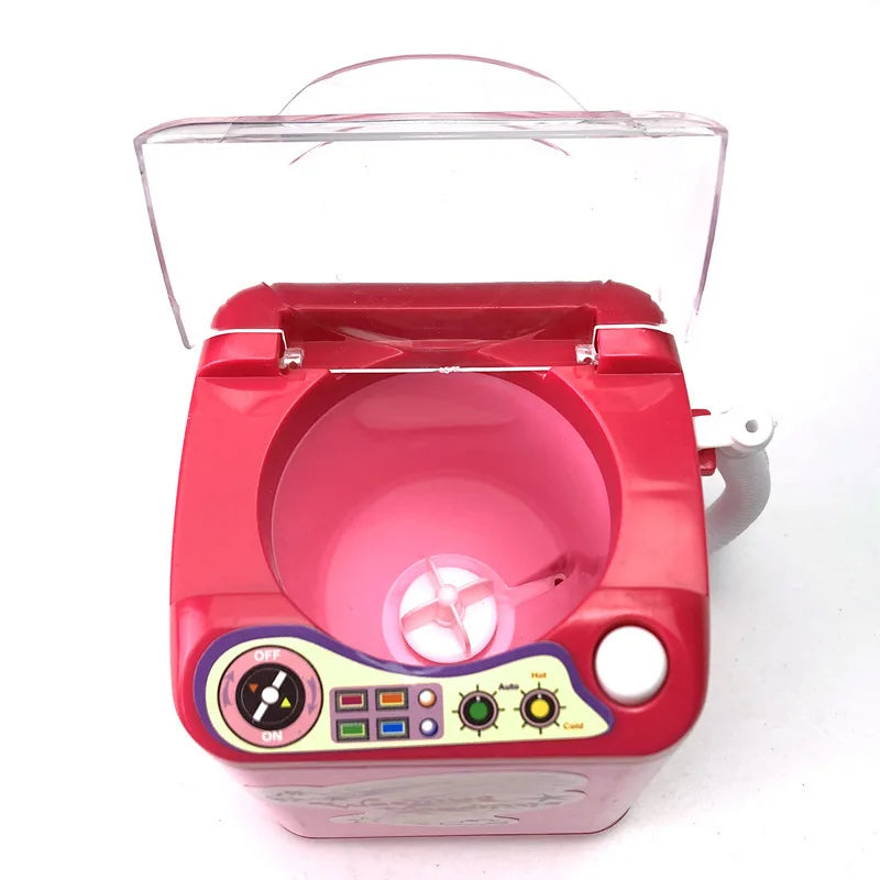 Washing Machine Toy Mini Electric Makeup Brush Cleaner Automatic Cleaning Washing Machine Play Home Toy Coffee Mixer