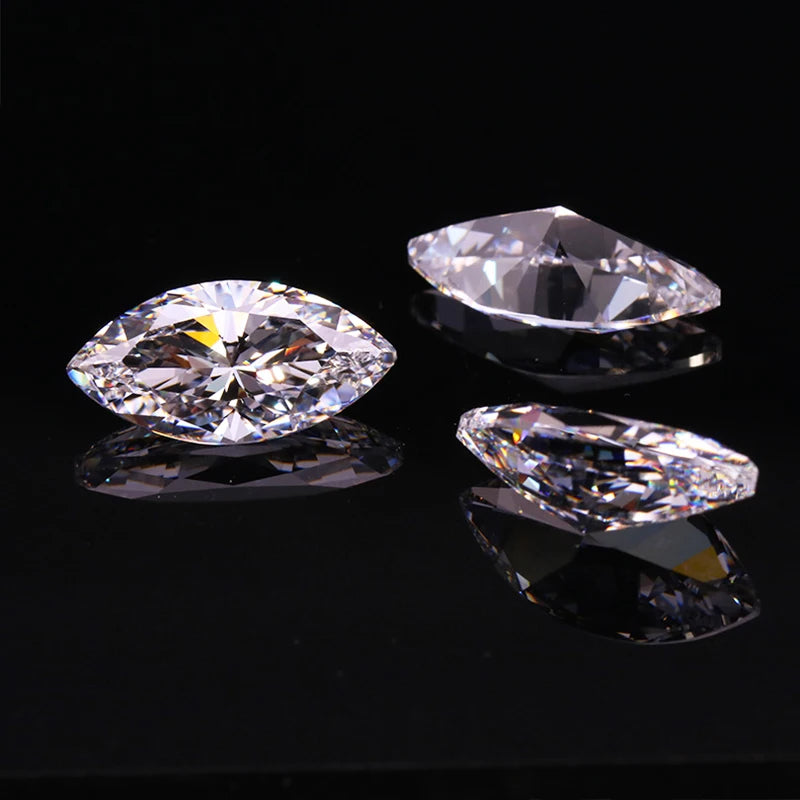 DJMAX 0.05-30ct Rare Marquise Cut Moissanite Loose Stone D Color VVS1 Super White Certified Marquise Moissanite Diamond