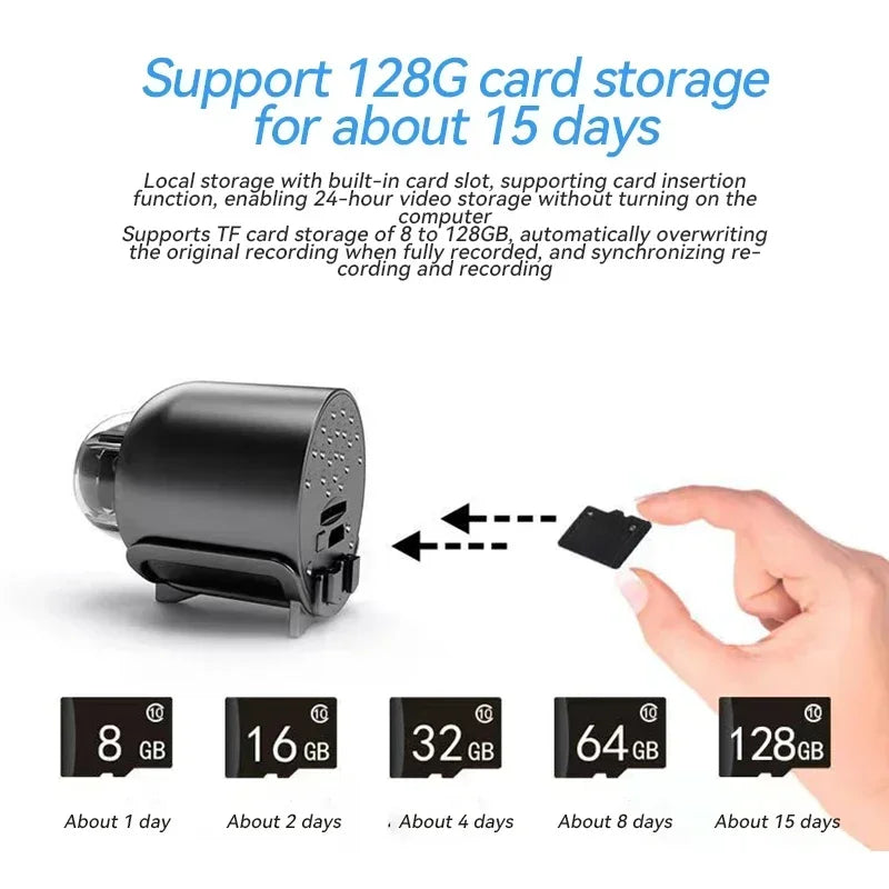 Wifi Portable Camera Smart Home 1080P HD With Night Vision Motion Detection Mini Surveillance Wifi For Home Security Cameras