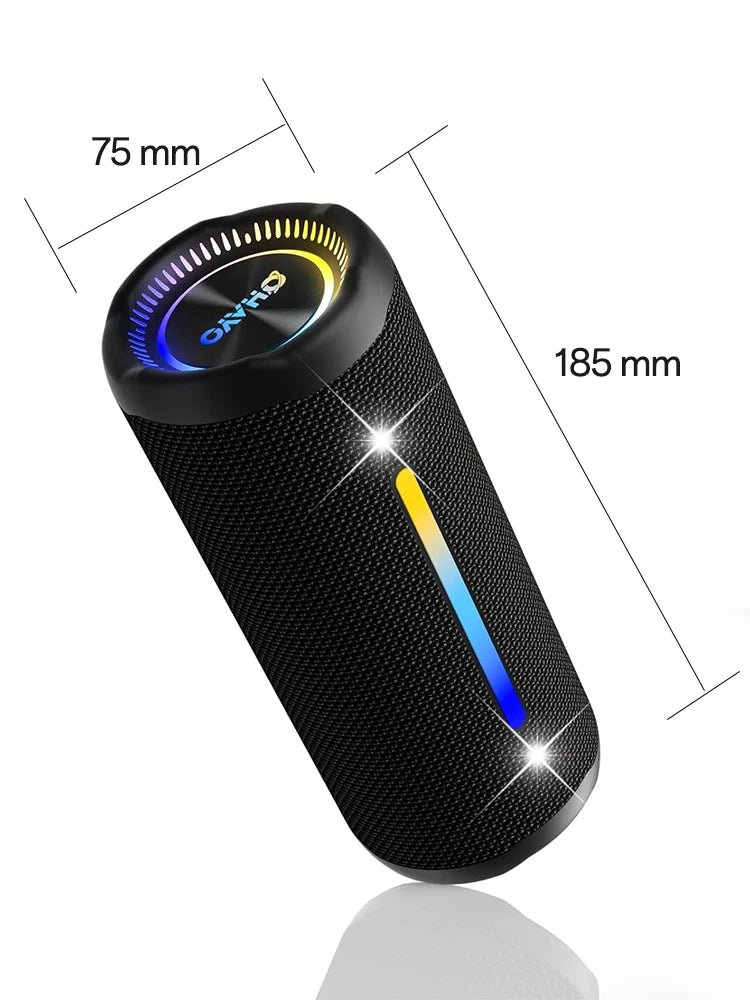 OHAYO Portable Bluetooth Speakers Wireless Loud Stereo Sound IPX7 Waterproof Outdoor Portable 35W Super Bass Speaker for Party