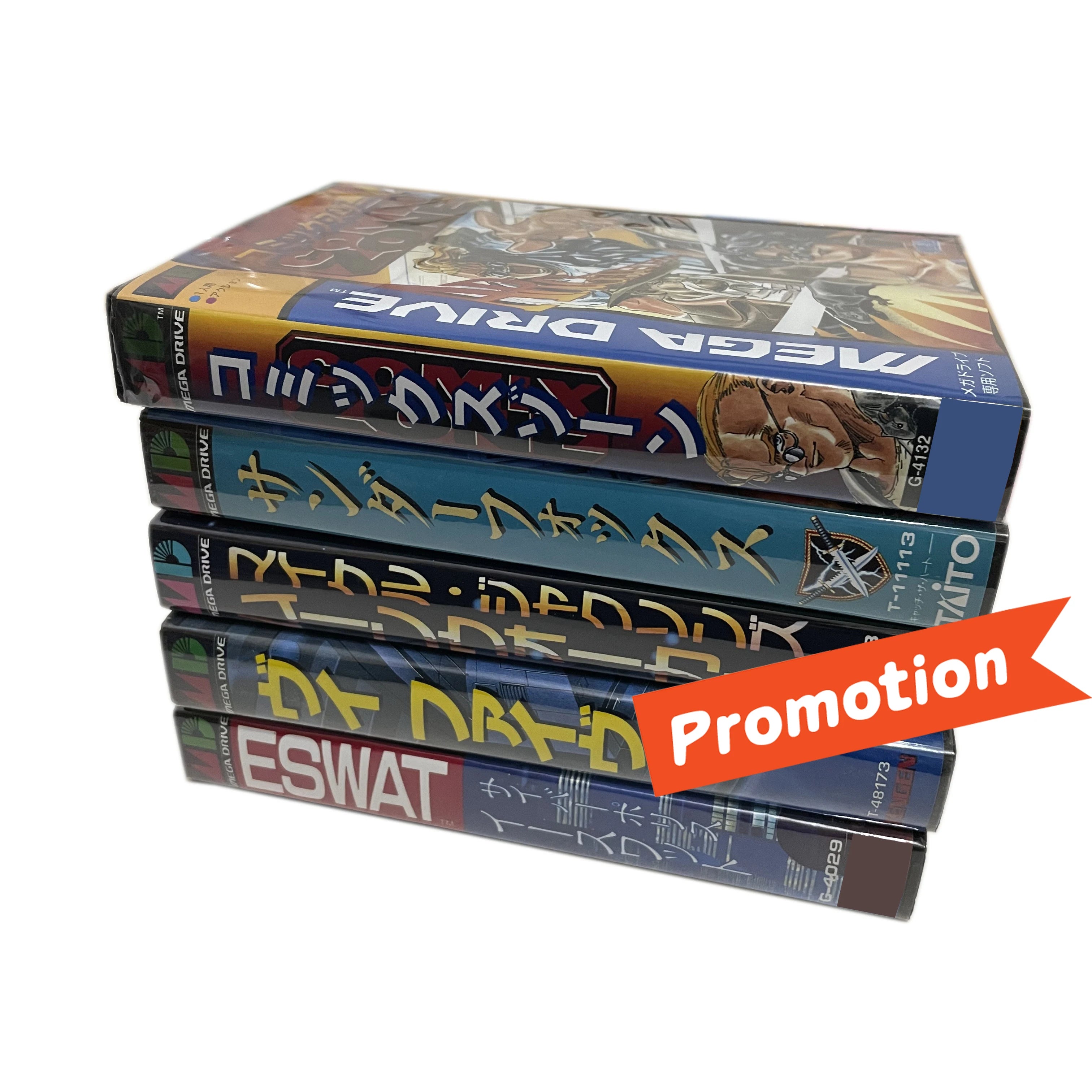 Hot Sale Battle Mania 1/2 COMIX ZONE/ESWAT/V5 Region Free Game Card With JP Box 16bit MD Cart For Sega Mega Drive/Genesis System