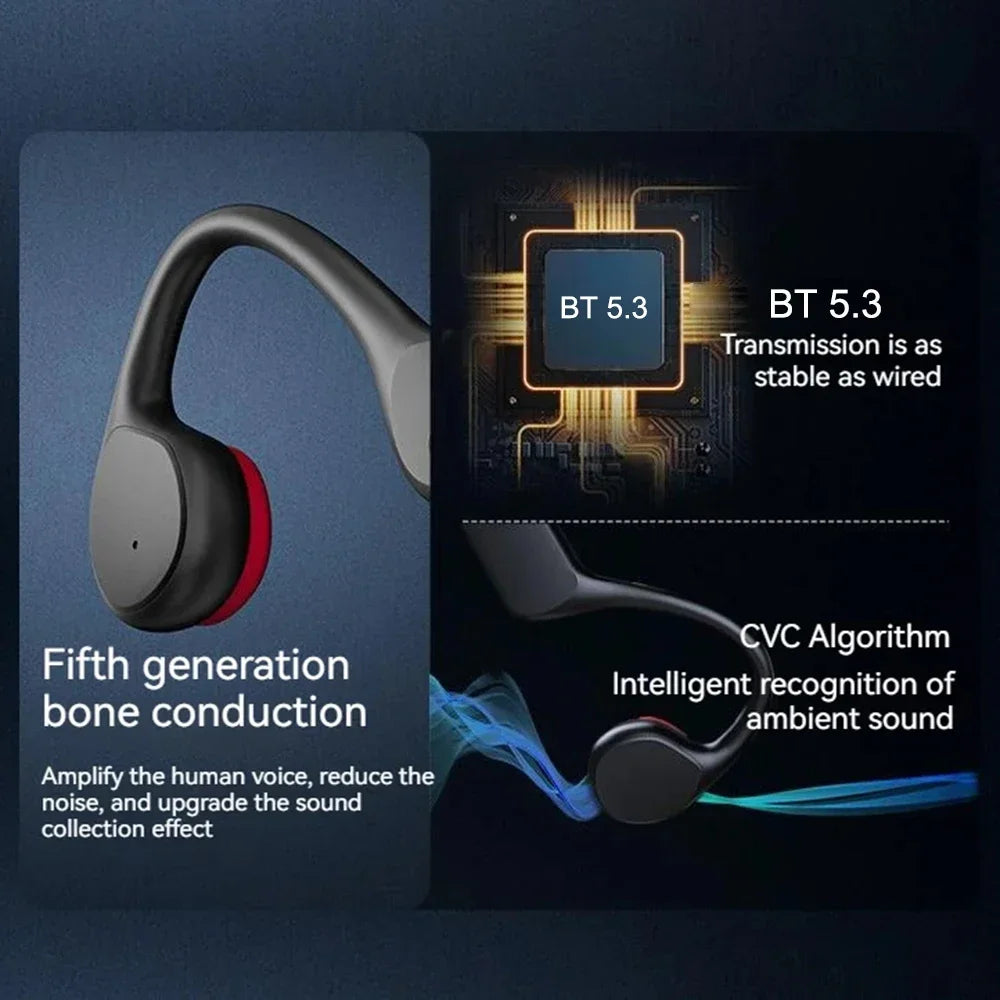 Bone Conduction Headphones IPX8 Waterproof MP3 32GB Bluetooth5.4 Wireless Headphones With Mic Swimming Sports Fitness 2026 NEW