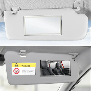 Car Makeup Mirror Stainless Steel Portable Auto Sun-Shading Visor HD Mirrors Car-styling Auto Interior Mirror