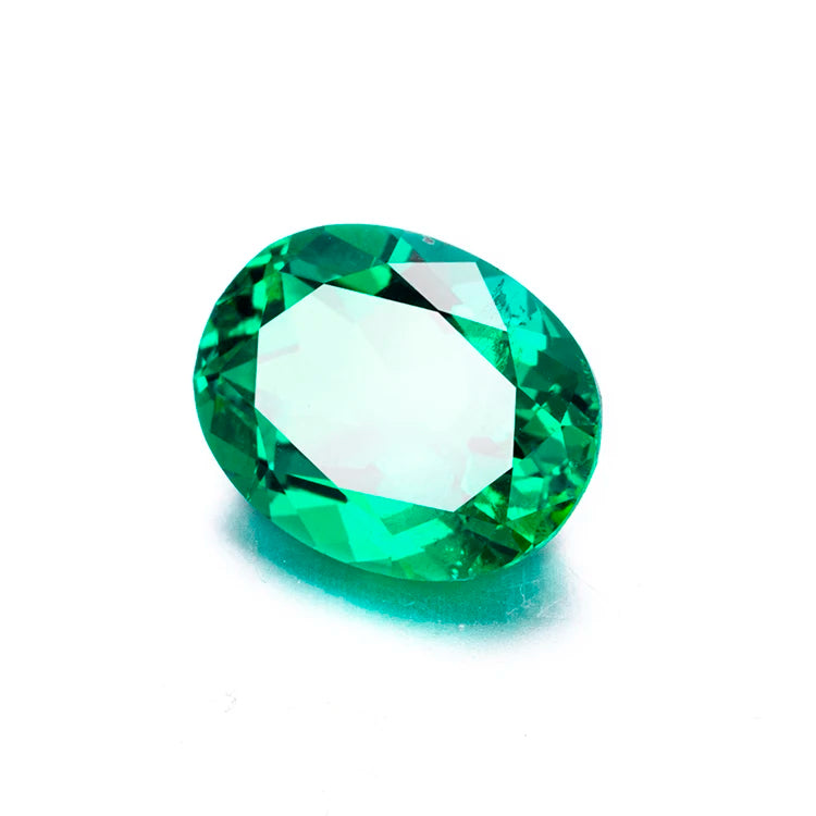 Columbian Emerald Lab Grown Loose Gemstone Muzo Green Smaragd Hydrothermal Square Step Cut Synthetic Full Size