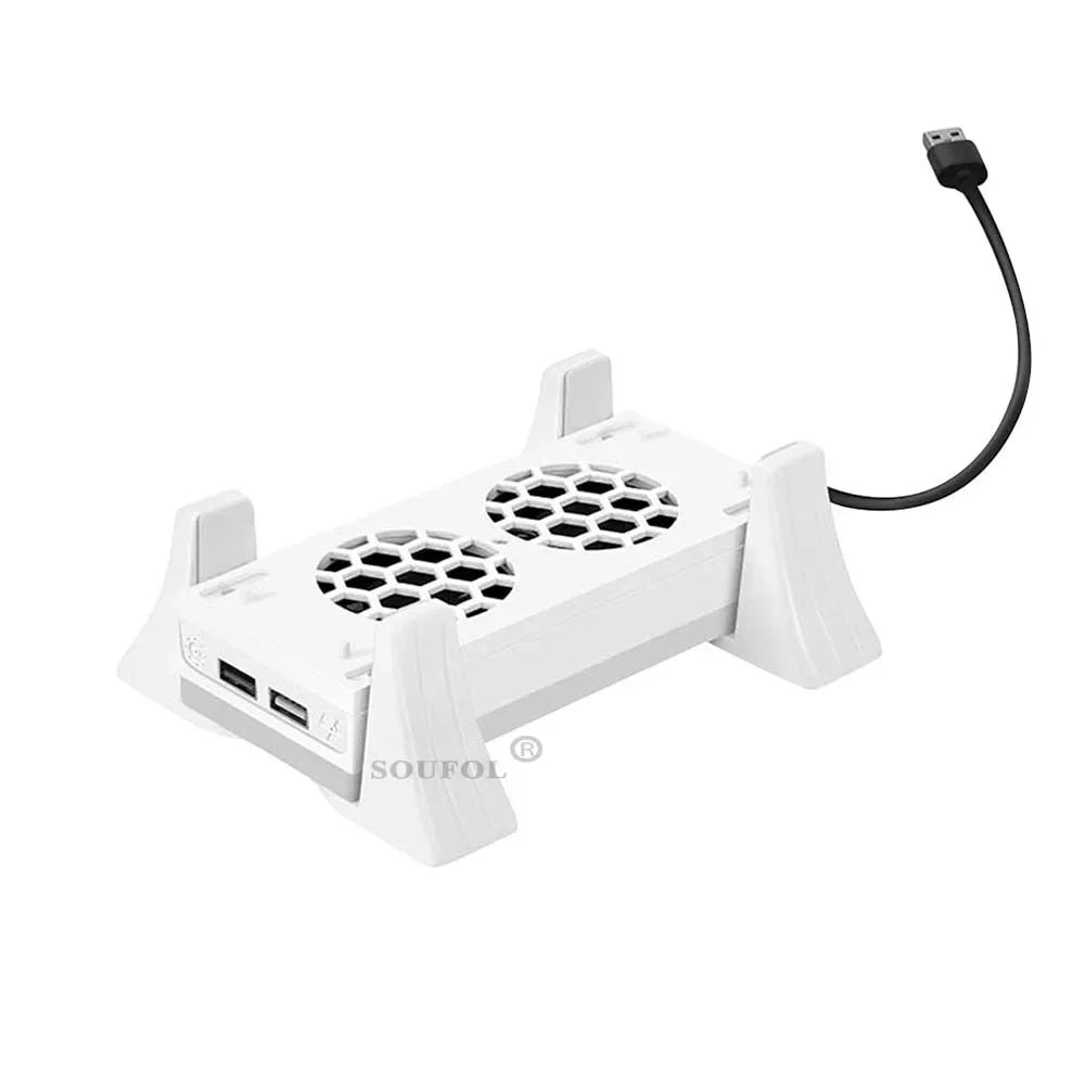 Cooling Vertical Stand 3 Gear Cooler Fan Base with Atmosphere Colorful LED Light Heat Dissipation Dock for Xbox Series S Console