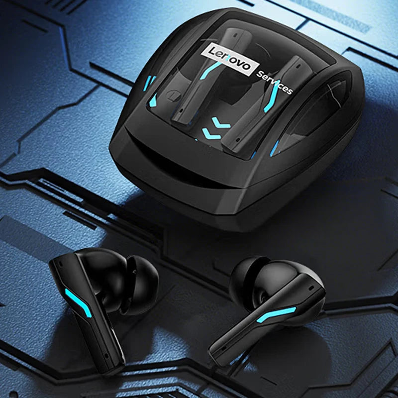 Lenovo Gaming Headset Bluetooth 6.0 Wireless Earphones Low Latency Noise Reduction Esports Headphone Waterproof 24H Battery Life