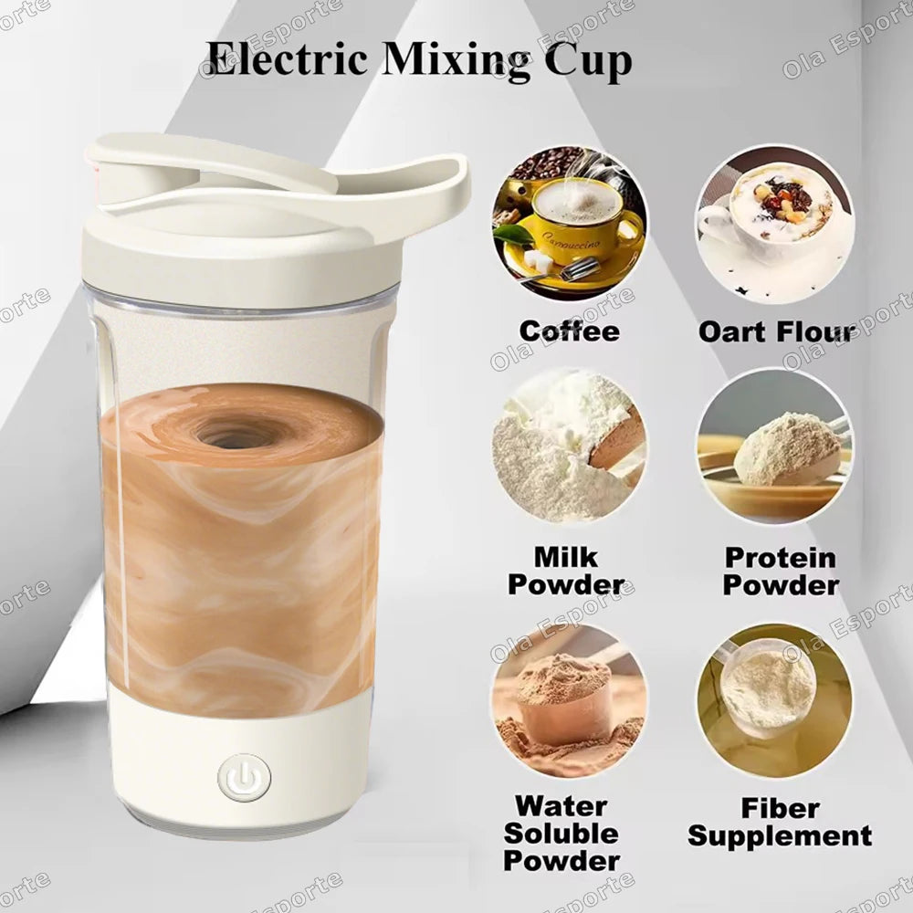 Electric Blender Cup Portable Blender Cup Milk Powder Protein Powder Blender Automatic Shaker Cup Home Travel Outdoor Sports Gym