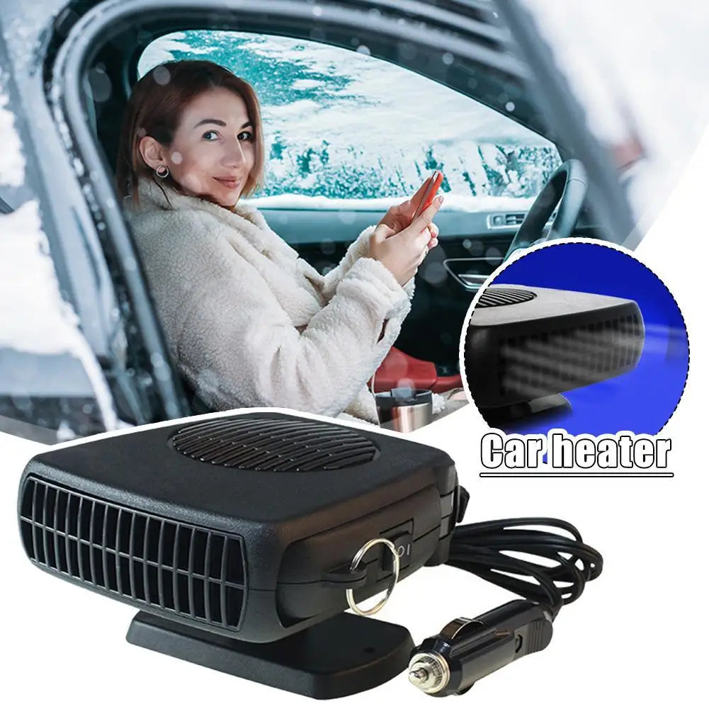 Car Heater 12/24V 150W Dryer 2 in 1 Electric Heater Cooling Fan Air Windshield Defogging Defrost Defogger Defroster Accessories