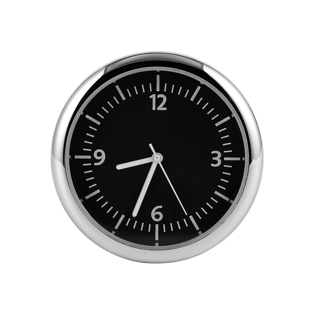 Car Clock Luminous Auto Ornament Mini Automobiles Internal Stick-On Digital Watch Mechanics Quartz Clocks 40mm 43mm