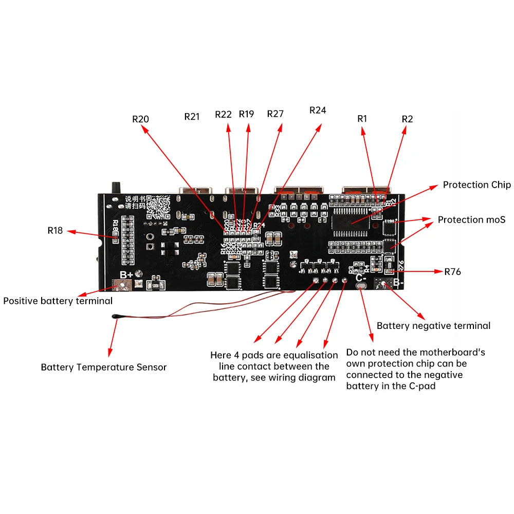3S 4S 5S 65W 100W Power Bank Dual Type-C Bidirectional Super-Fast Charging Module Power Bank Circuit Board